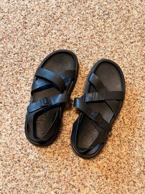 Chaco Townes Leather Midform Platform Sandals